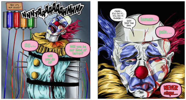 Комиксы клоуны. Комикс клоун ПЕННИВАЙЗ. The Clown (2000 ad) комикс.