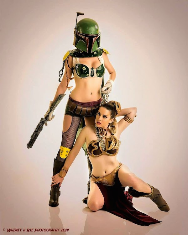 This isn’t your everyday Boba Fett and... plays Slave Leia and. and. 