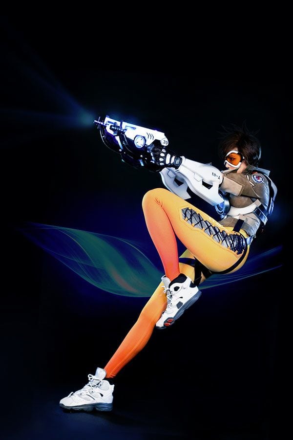 Tracer Wallpaper 4K, Cosplay, Overwatch