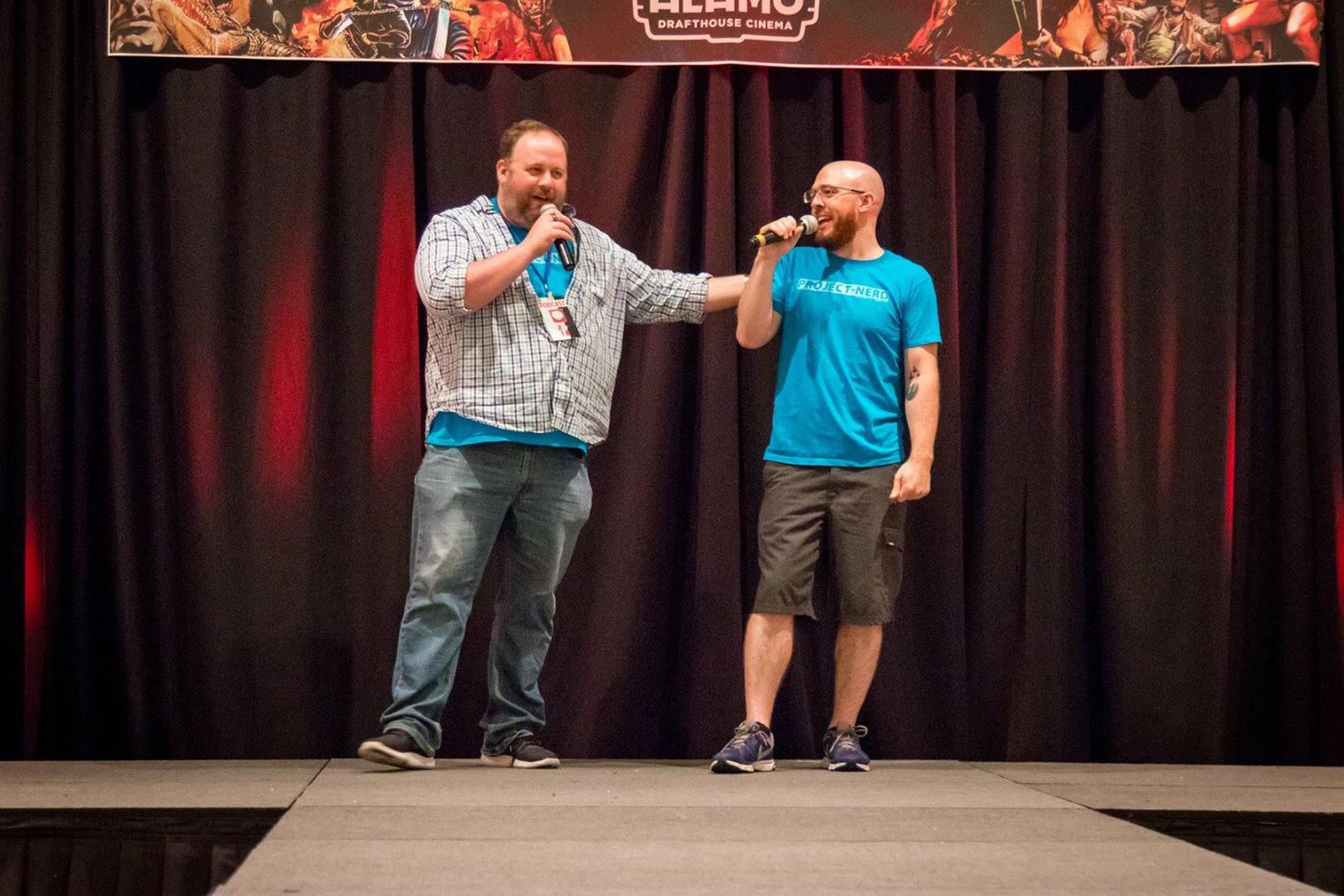 Project-Nerd Team on stage for a panel.