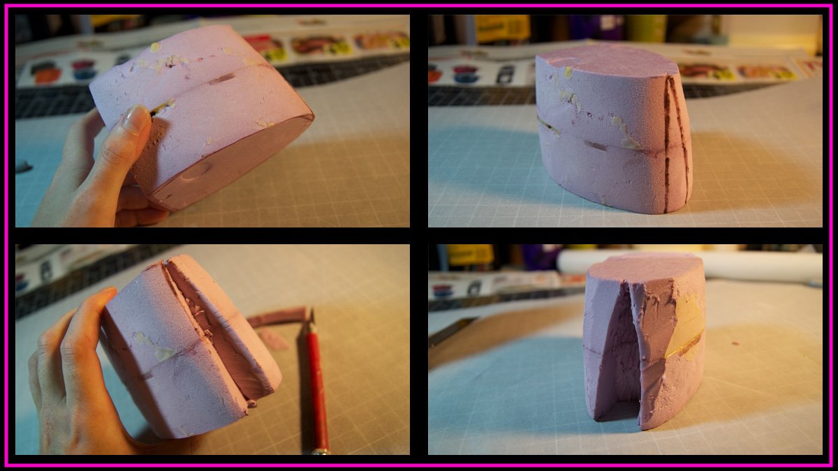 Four Angles of Foam Cloven Hooves