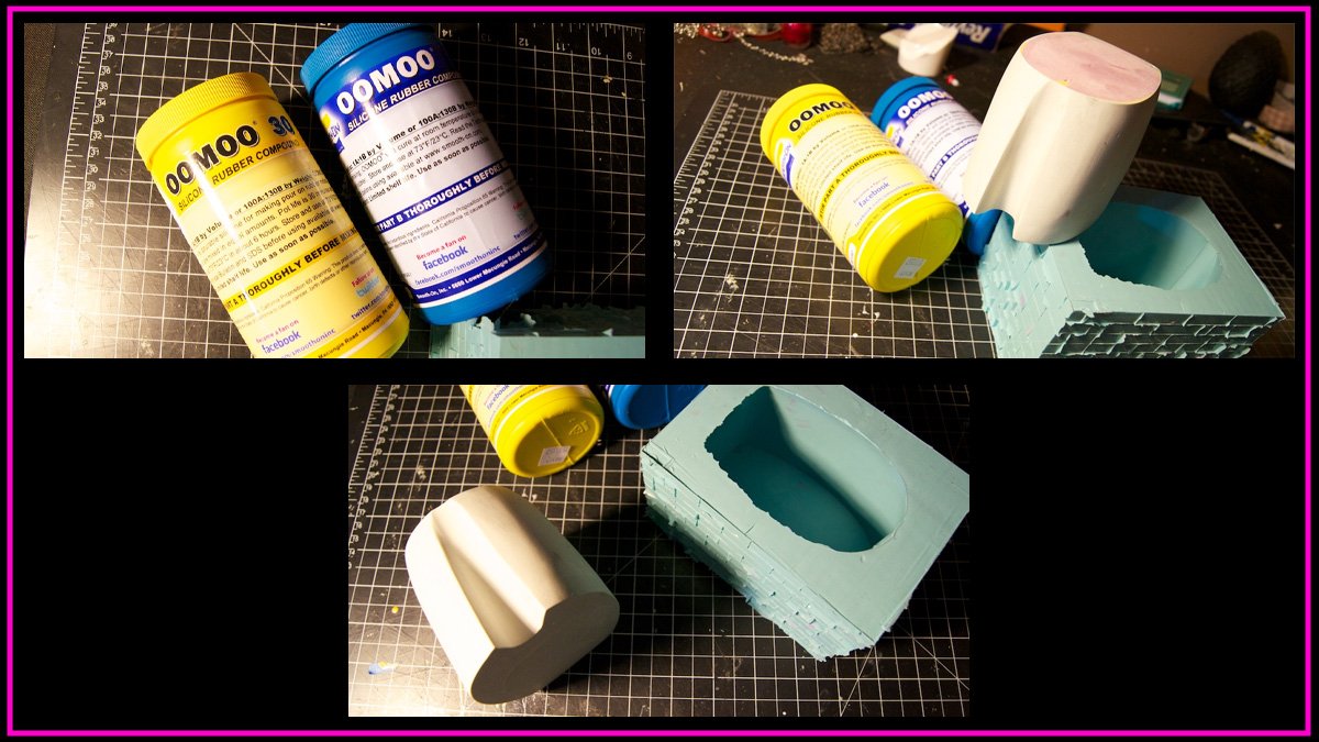 Showing silicon mold example