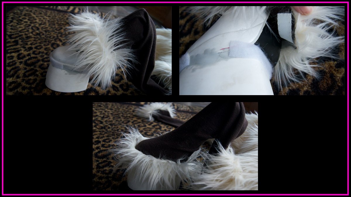 Attaching pants to hooves